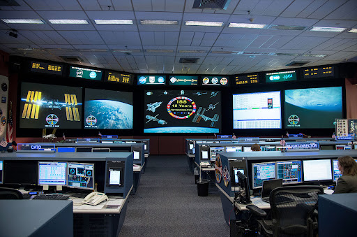 Comando central de la estación espacial